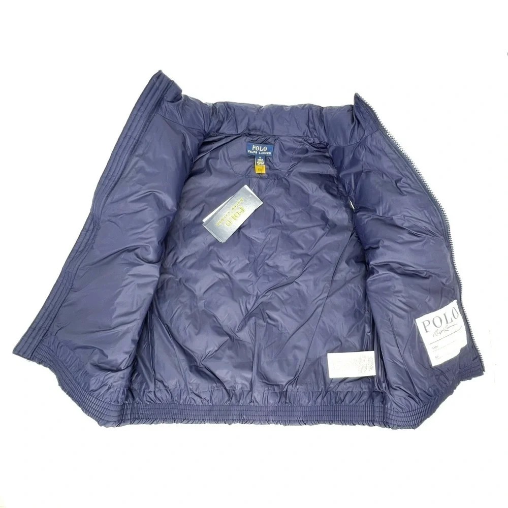 Polo Ralph Lauren Down Puffer Vest Children’s Size 6 Navy Blue Warm Ski New NWT